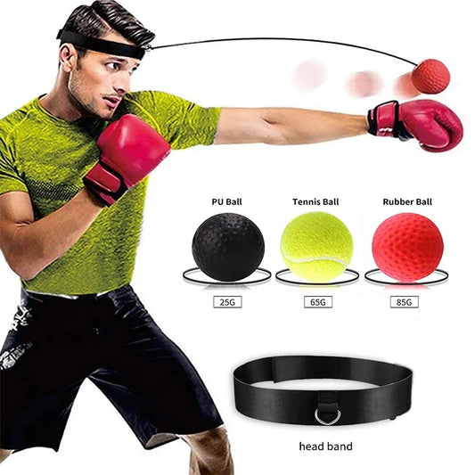 Boxing Reflex Speed Punch Ball Mma Sanda Boxer Raising Reaction Force Hand Eye Training Set Stress Gym Boxing Muay Thai Exercise
